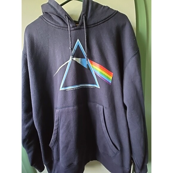 Pink Floyd Hoodie Mens Large Rockware Anthill Dark Side L Pullover 2005 Print 3D - Picture 3 of 11